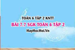 Bài 7.7 SGK Toán 6 tập 2 Kết nối tri thức